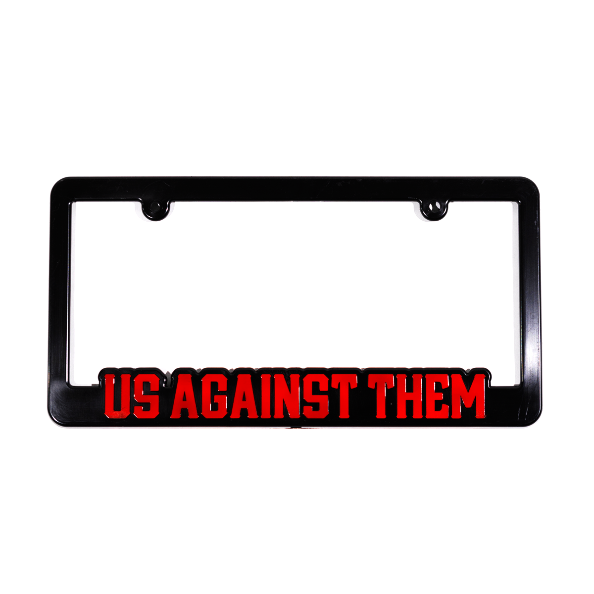 Us Against Them | License Plate Frame [Red]